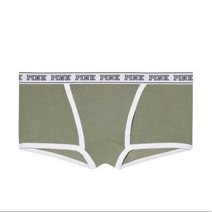 New Victoria’s Secret PINK Logo Boyshort Panties - Medium - Love Pink